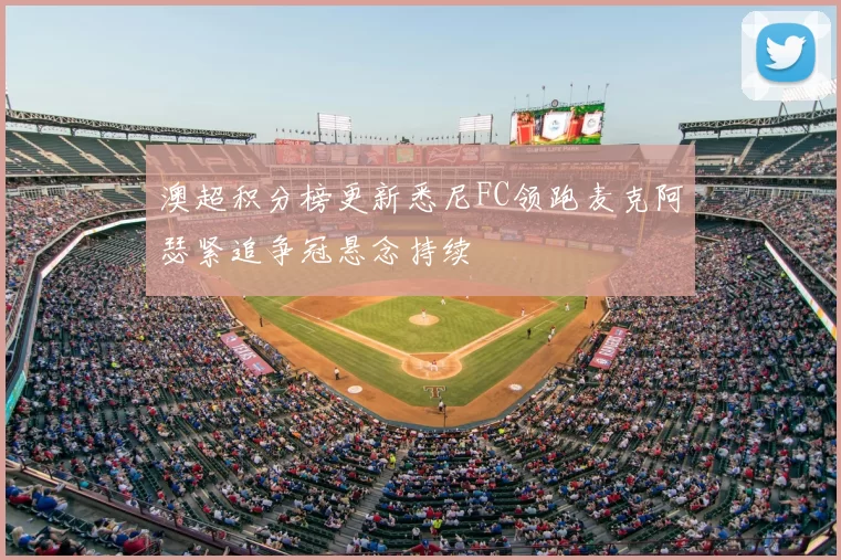 澳超积分榜更新悉尼FC领跑麦克阿瑟紧追争冠悬念持续
